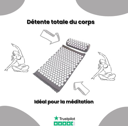 Tapis avec oreillers d’acupression