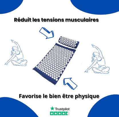 Tapis avec oreillers d’acupression