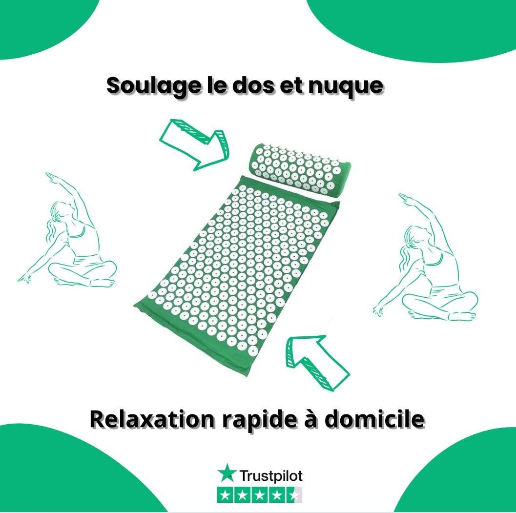 Tapis avec oreillers d’acupression